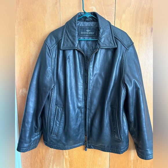 Dockers Men’s Leather Jacket - Picture 1 of 4